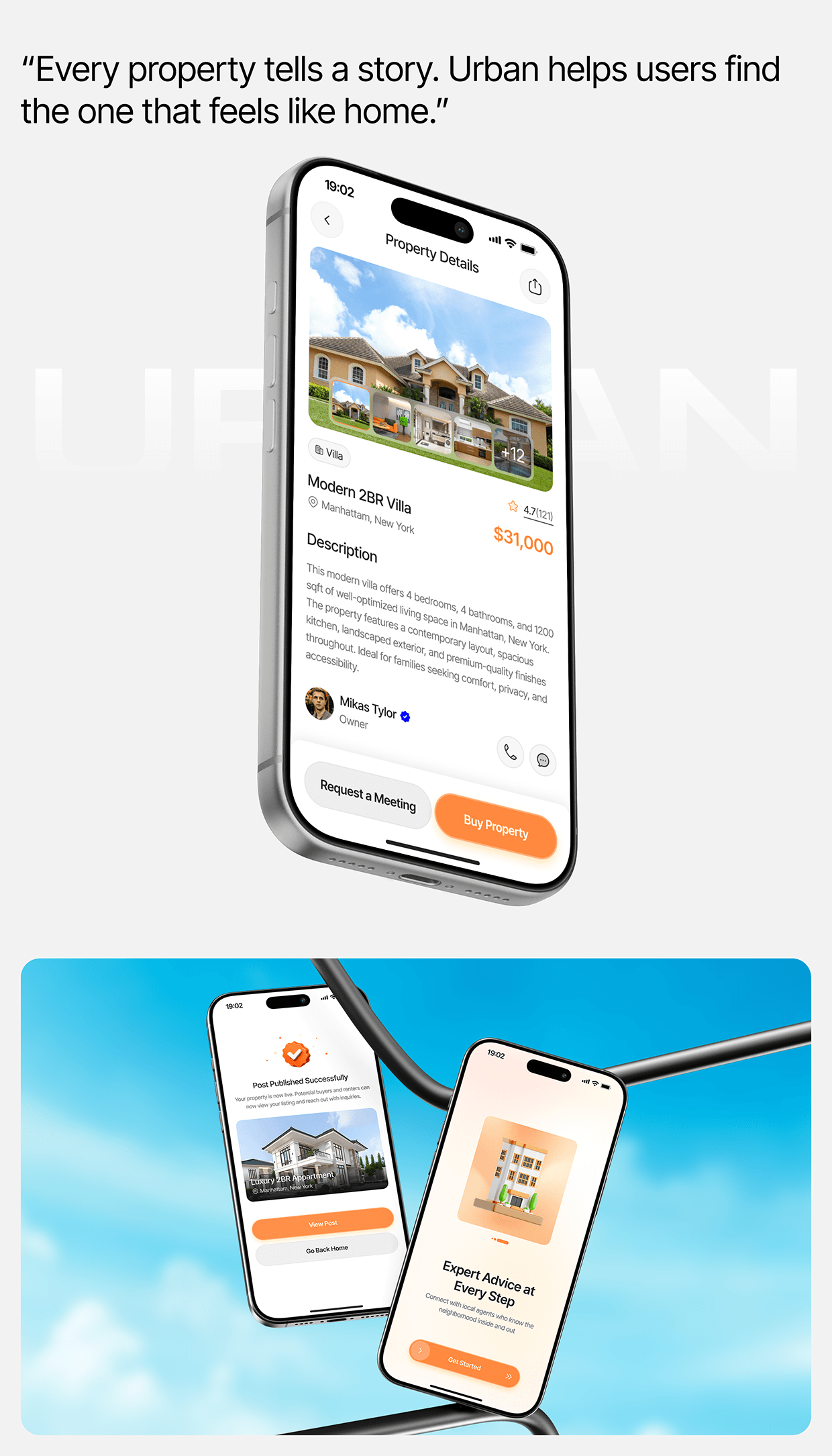 Urban - Real Estate App & UI/UX Case Study Image 11