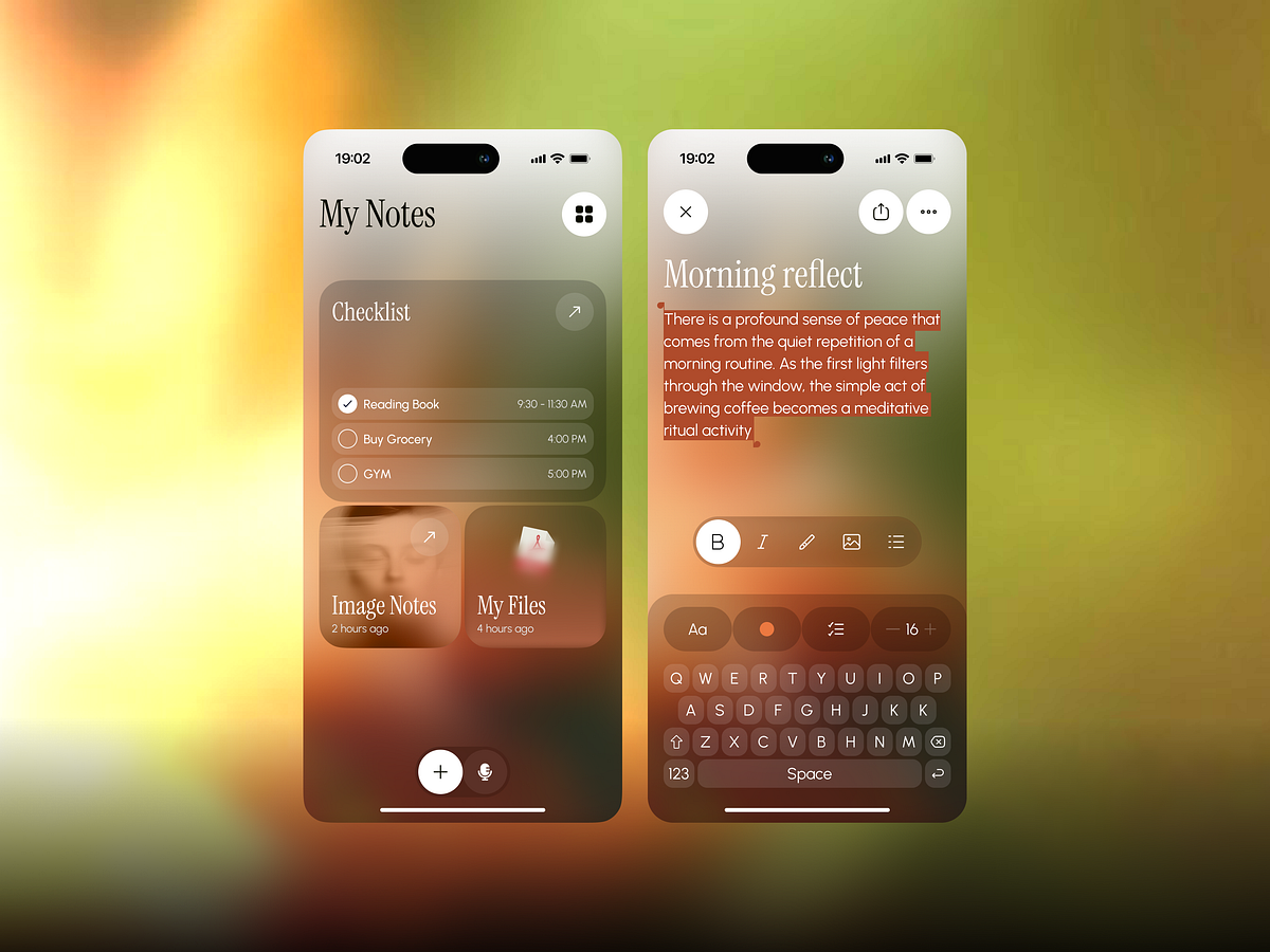 Note Taker App UI Design Image 1