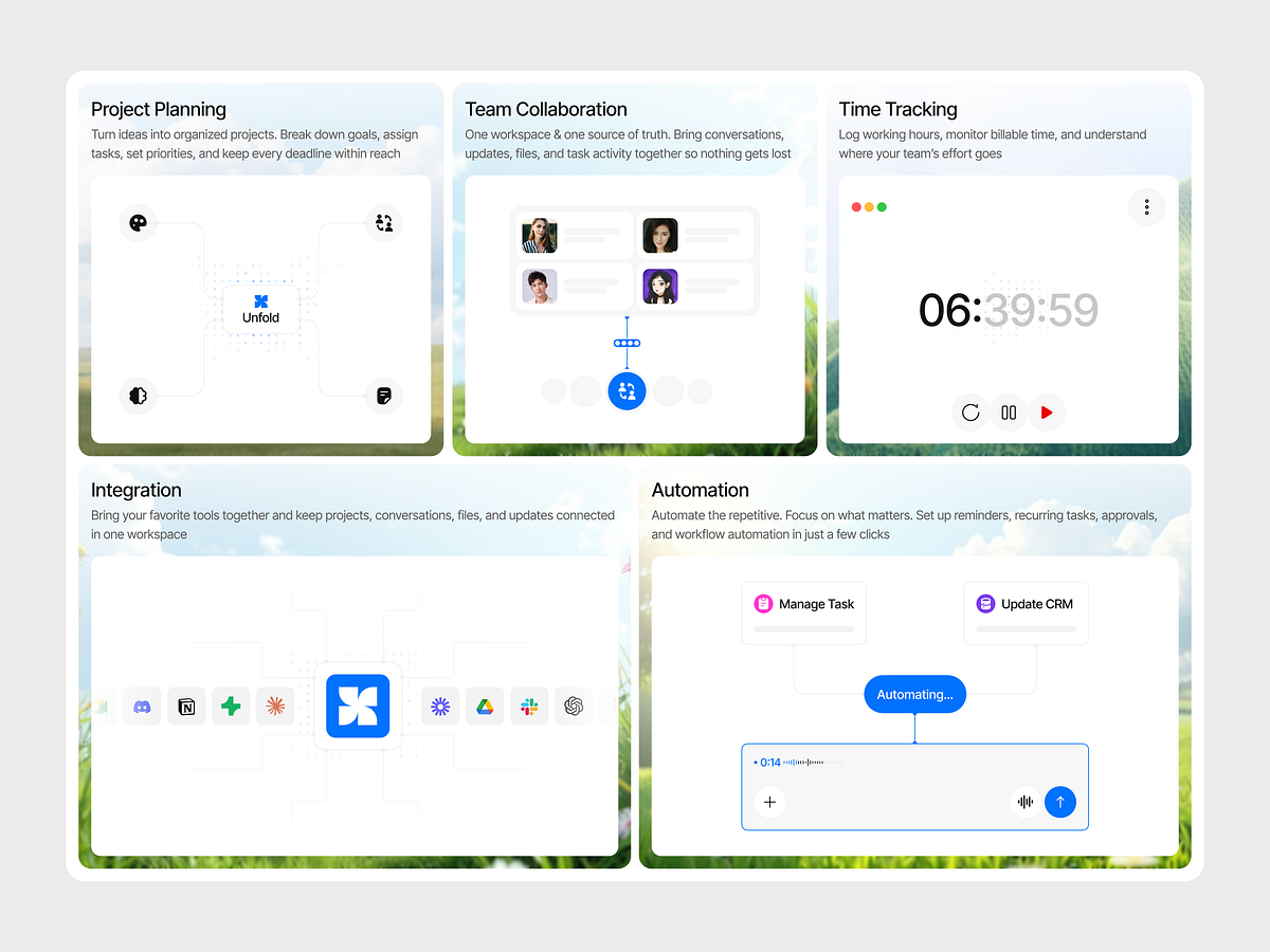 SaaS Bento Card UI Image 0