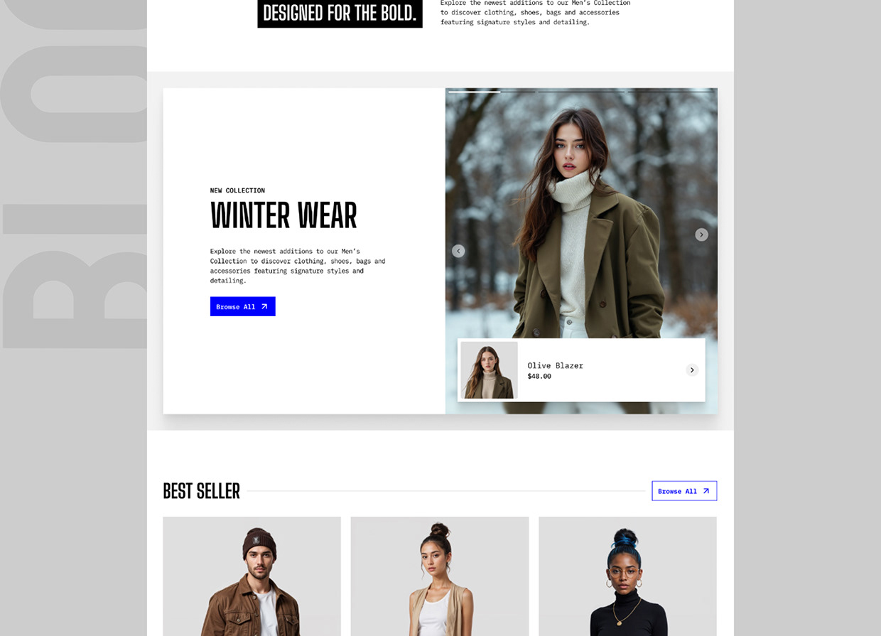 Minimalist Fashion E-commerce Image 1