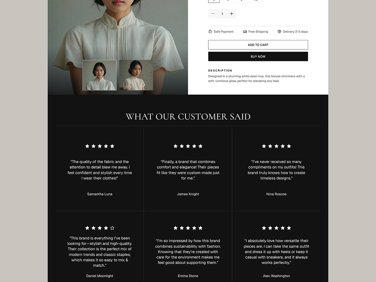 Batavia - Minimalist Fashion E-commerce Image 2