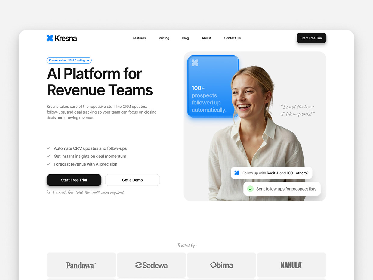 Kresna - AI SaaS Website Image 0