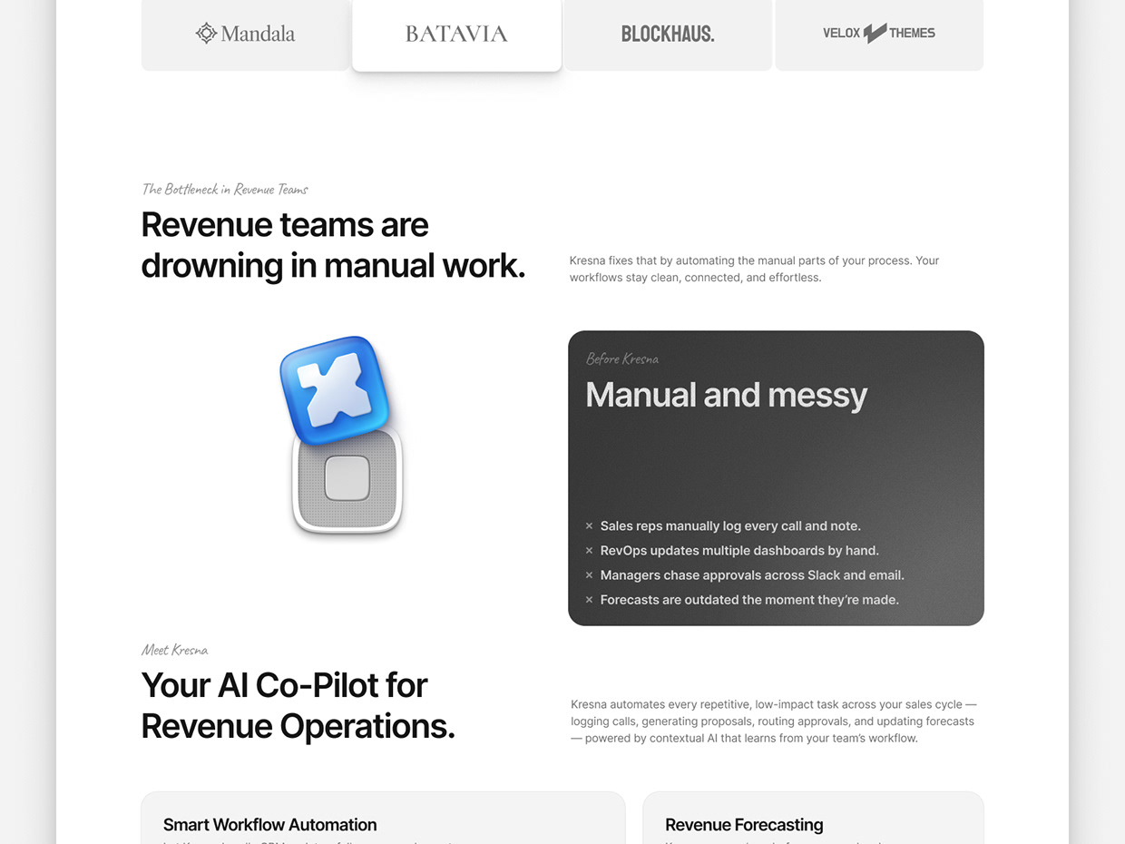 Kresna - AI SaaS Website Image 1