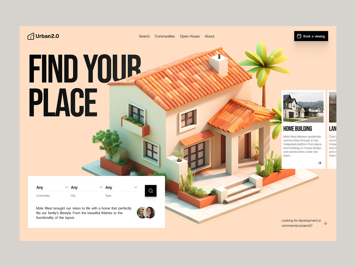 Real Estate Website Design for Luxury Property