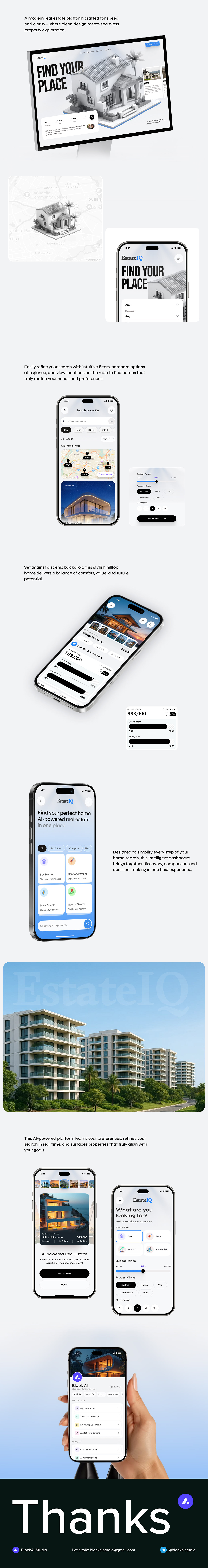 AI-Powered Real Estate App UX UI Design Image 0