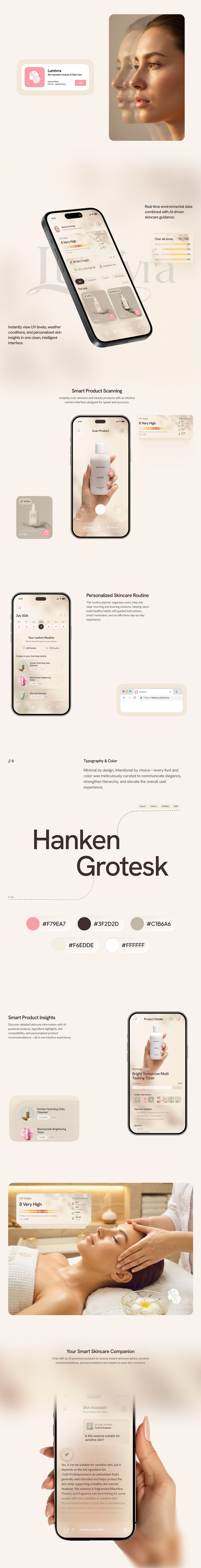 AI Skin Analysis & Skincare App — UX/UI Design Image 0