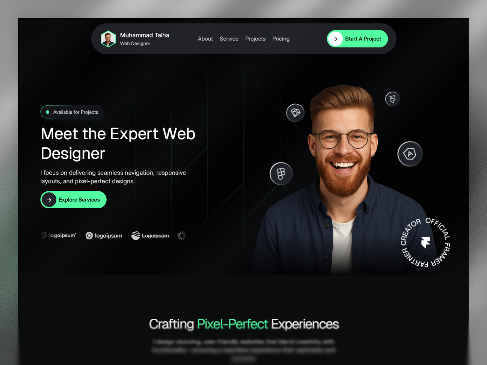 Boldex: Free Portfolio Website Template