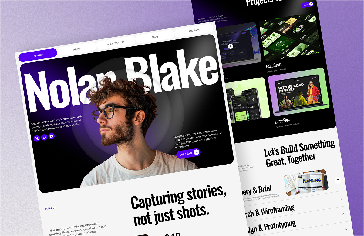 Modern Portfolio Website – Nolan Blake Image 0