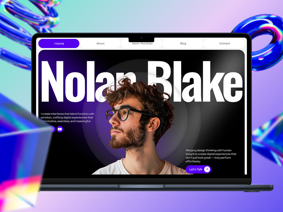 Modern Portfolio Website – Nolan Blake Image 2