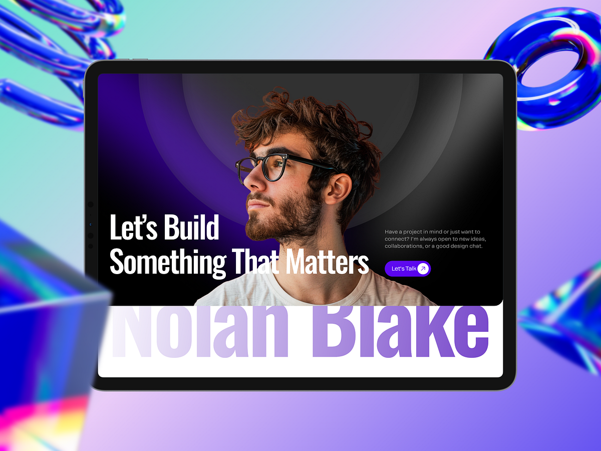 Modern Portfolio Website – Nolan Blake Image 4