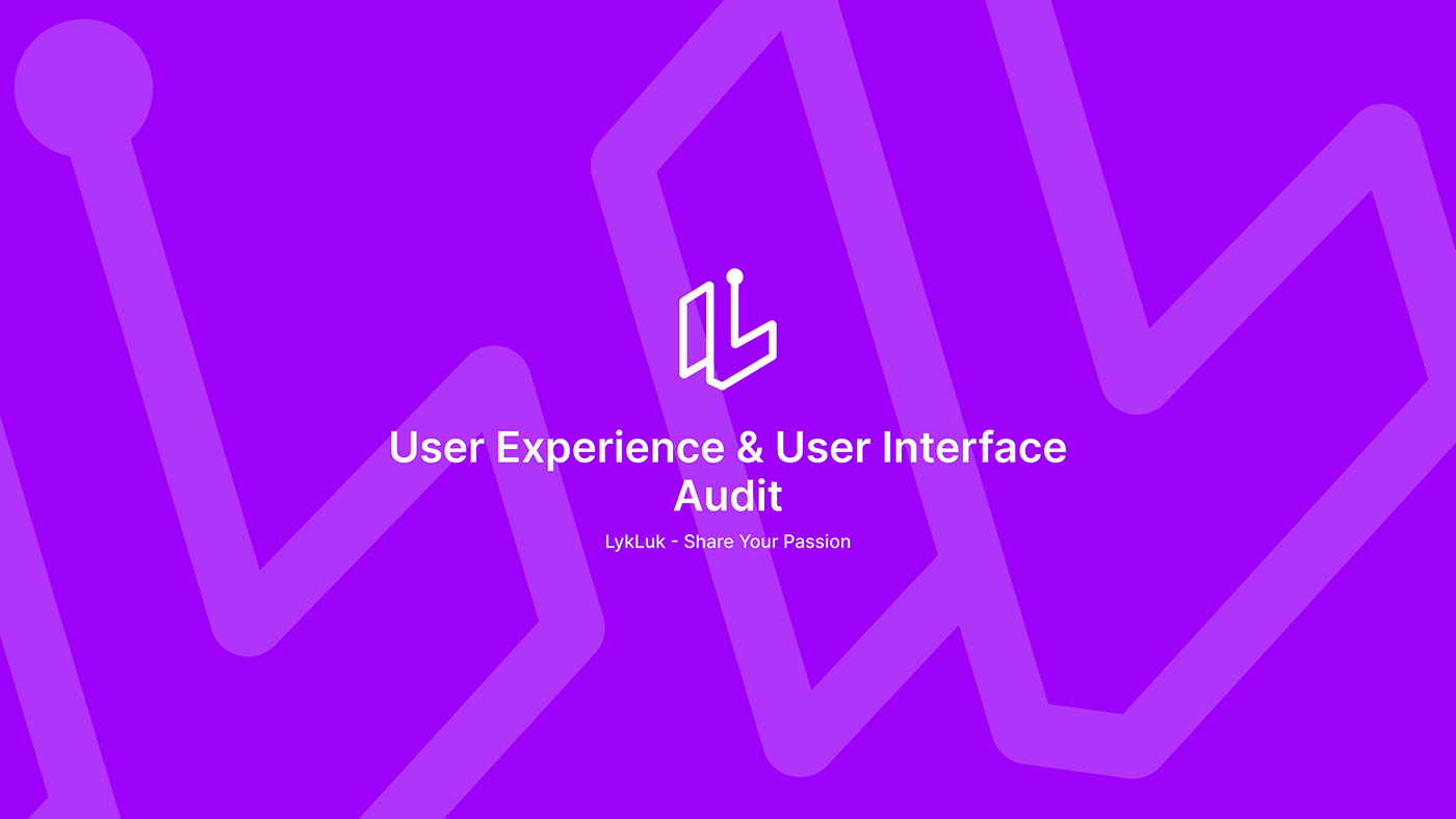 UX/UI Design Audit - LykLuk