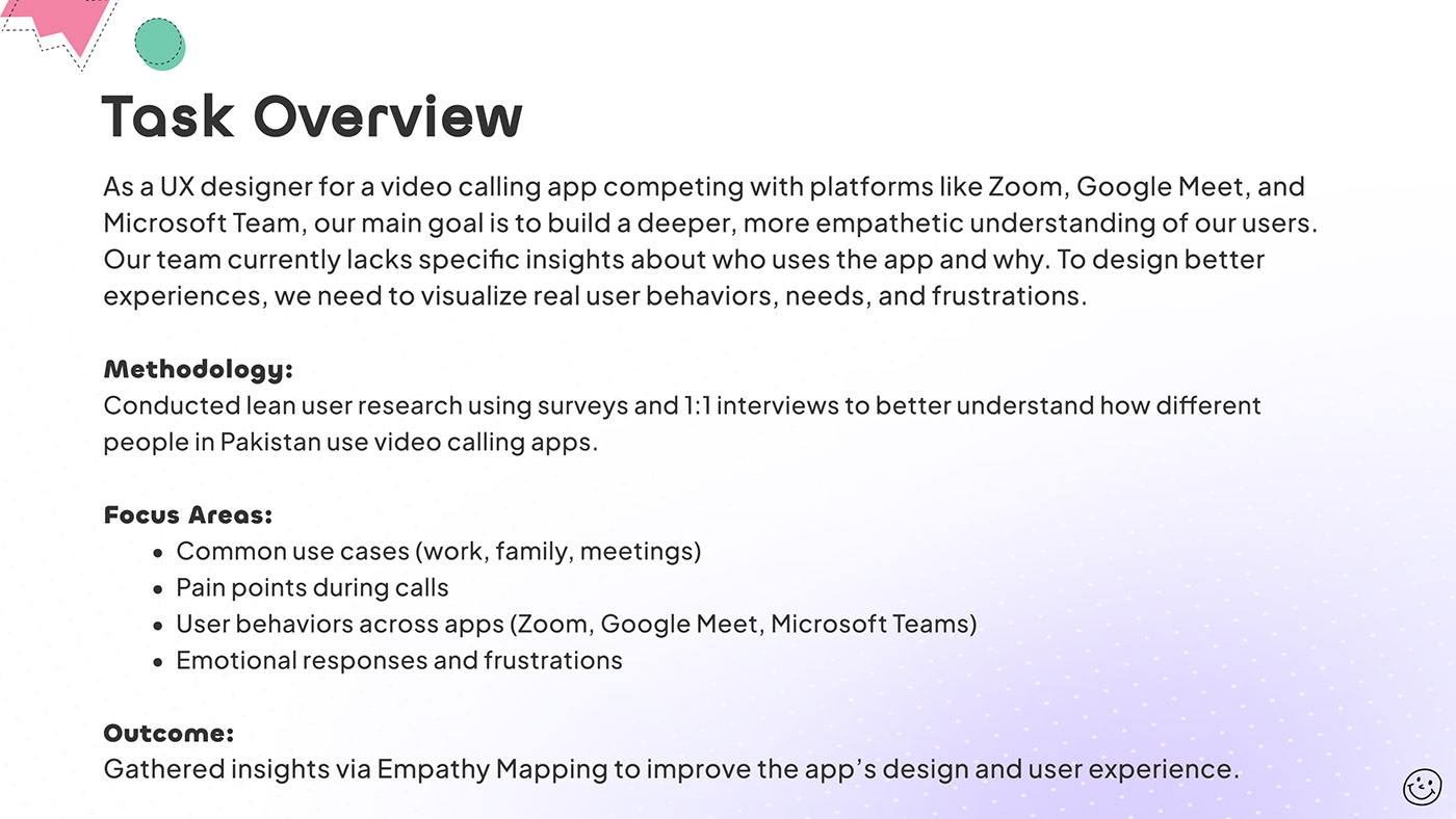 Empathy Map - Refining Video Calling Apps Experience