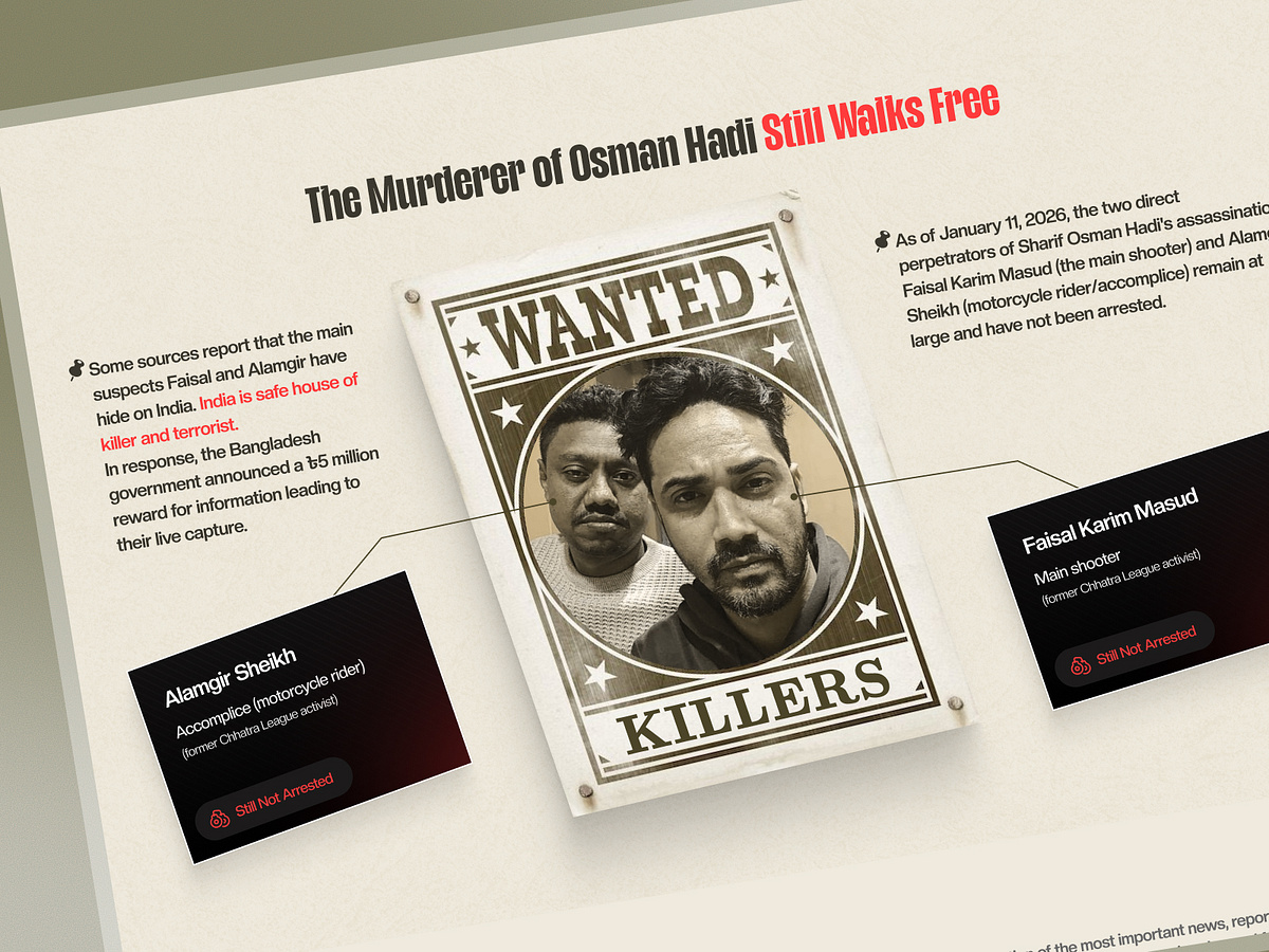 Osman Hadi – Digital Memorial & digital archive Website Design Image 2