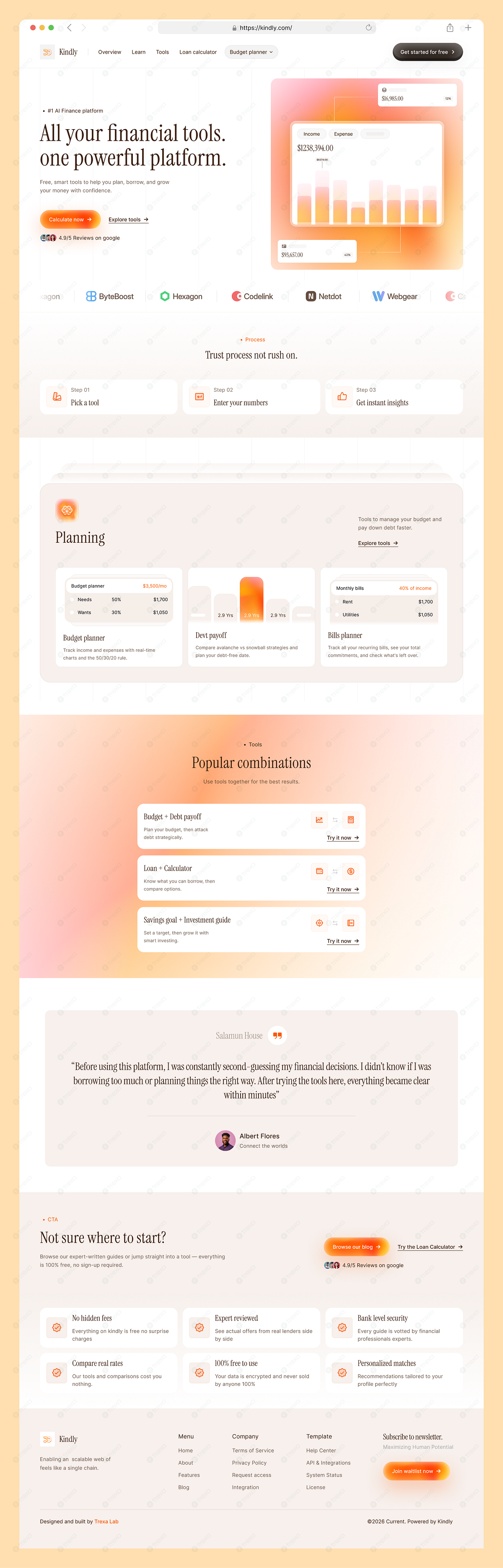 Kindly – Finance Platform Website Redesign Image 6