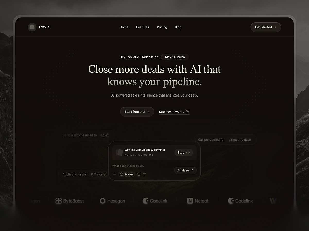 Trex.ai – AI Sales Intelligence Website Design