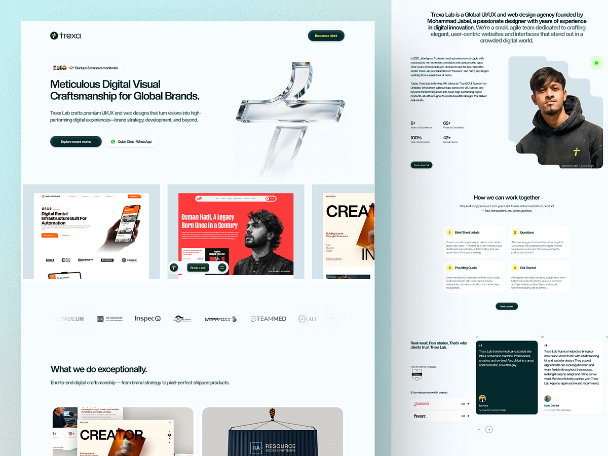 Trexa Lab – Digital UIUX & Development Agency / Website Design