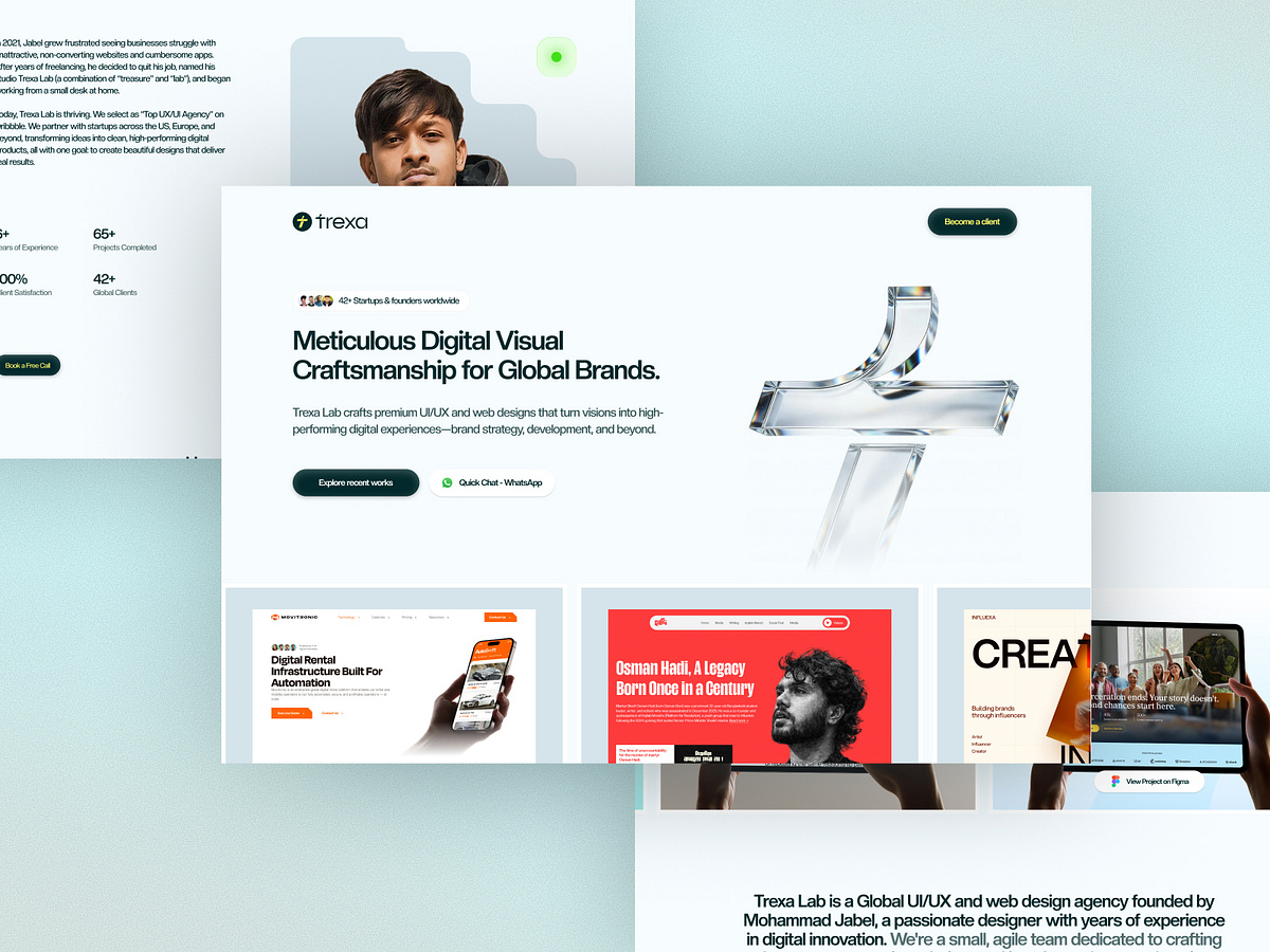 Trexa Lab – Digital UIUX & Development Agency / Website Design Image 1