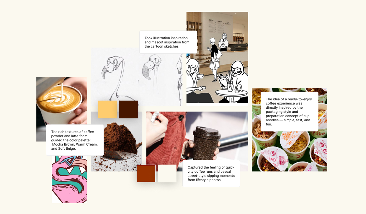 BREWMINGO Instant Coffee Packaging and Illustrations Image 1