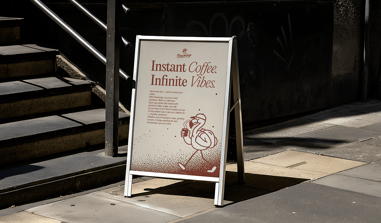 BREWMINGO Instant Coffee Packaging and Illustrations Image 13