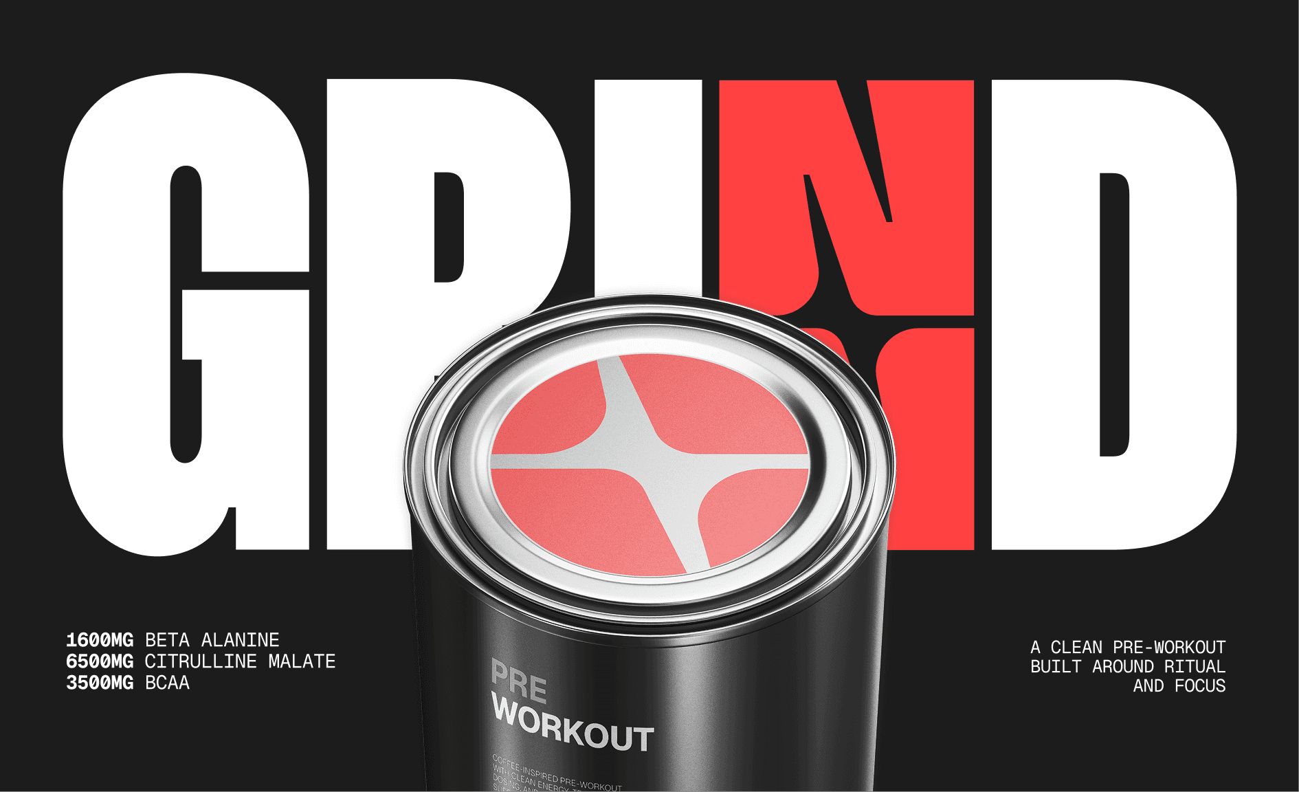 Grind -  Sports Nutrition Branding & Packaging