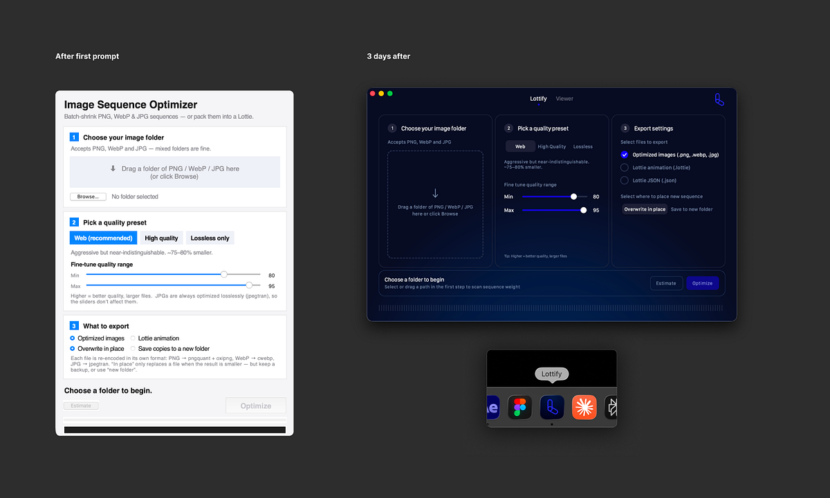 Lottify | Lottie image sequence compression MacOS app Image 4