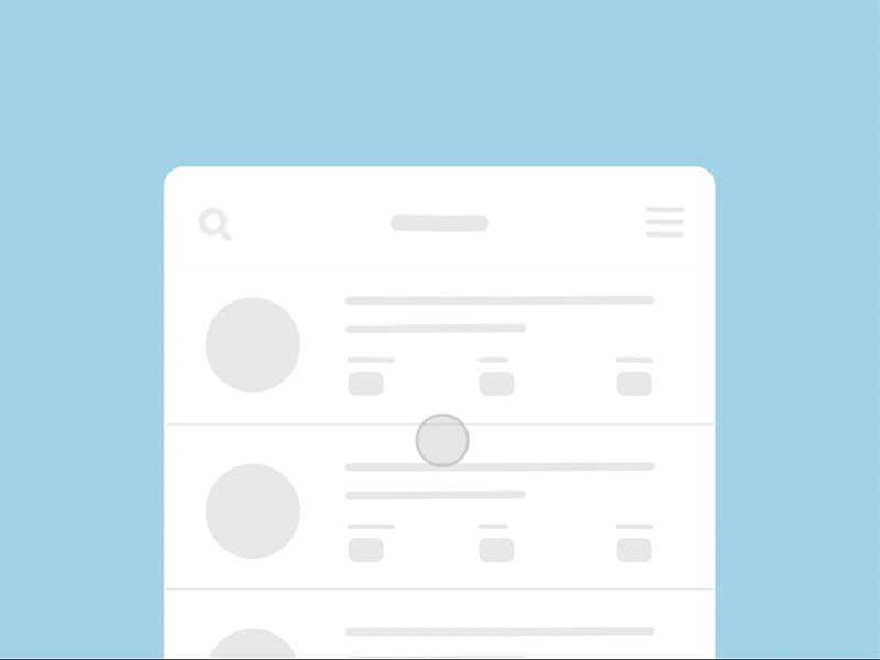 Pull to refresh animation by Mohamed Ismail
