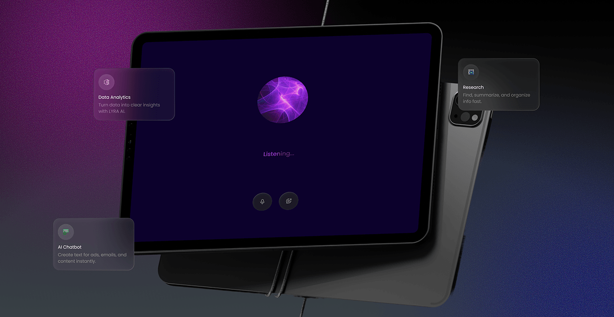Lyra | AI Chatbot | Modern App UI/UX Design Image 2