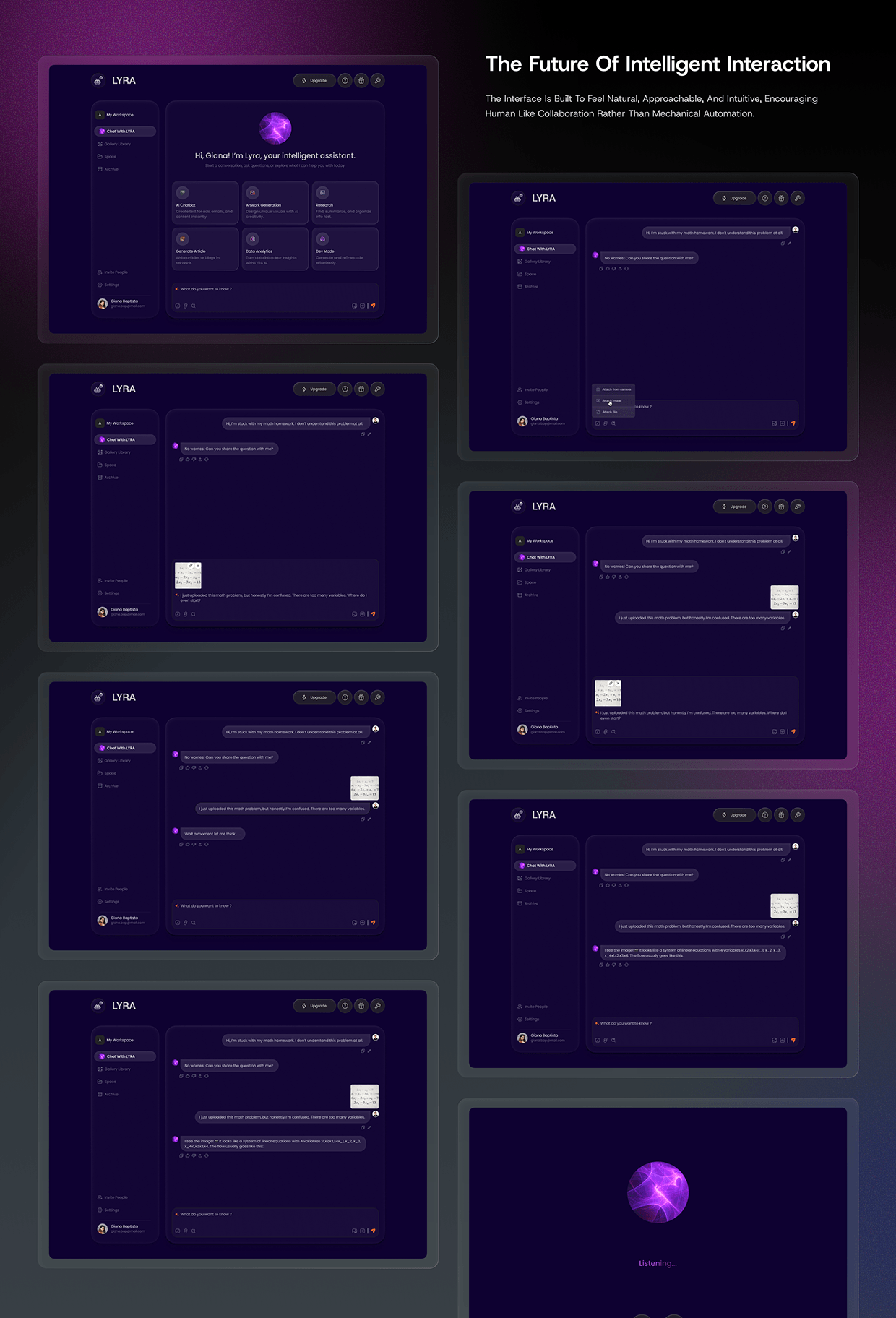 Lyra | AI Chatbot | Modern App UI/UX Design Image 6