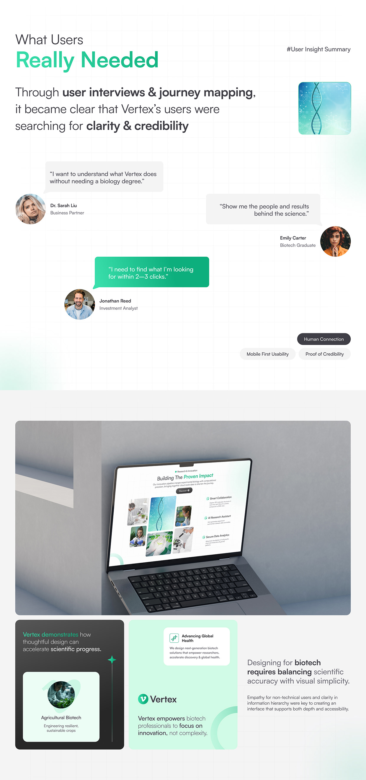 Vertex | Biotechnology Company Website Design Image 5