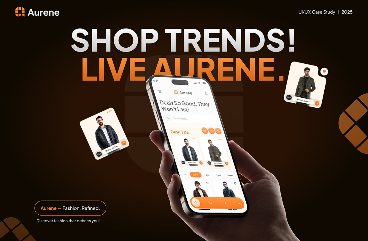 Aurene | Fashion Shopping App UI/UX Design