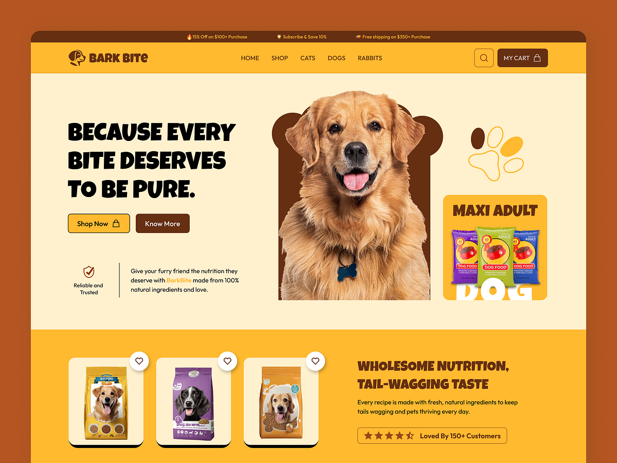 Bark Bite | Pet Food Online Shop | E-Commerce for Pets