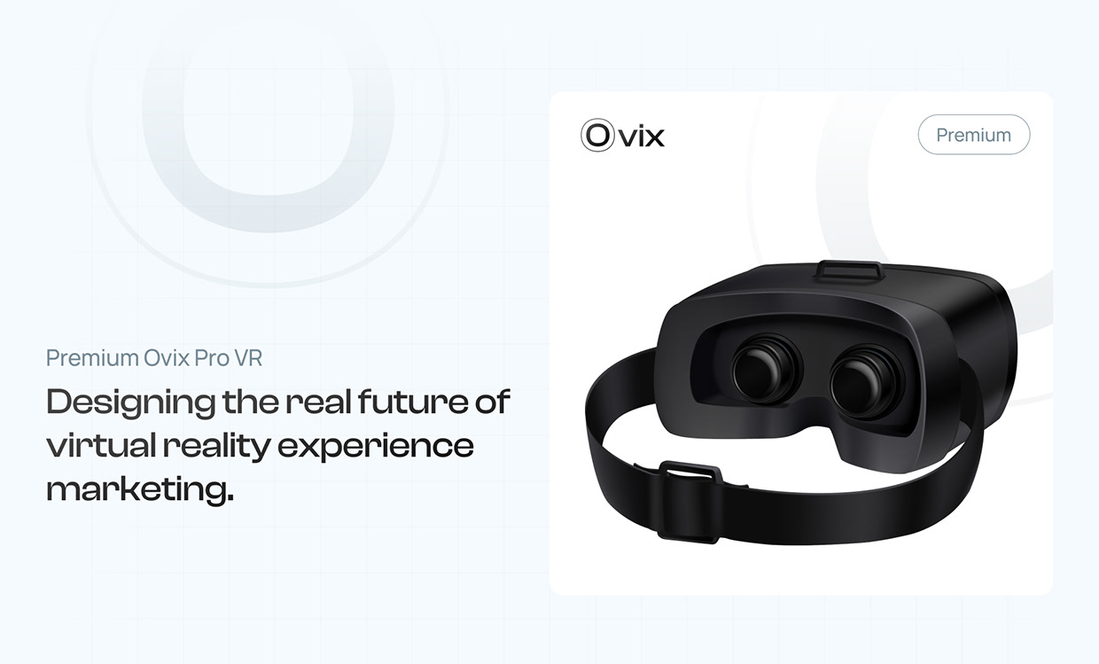 Ovix Pro | VR Product Landing Page Design Image 2