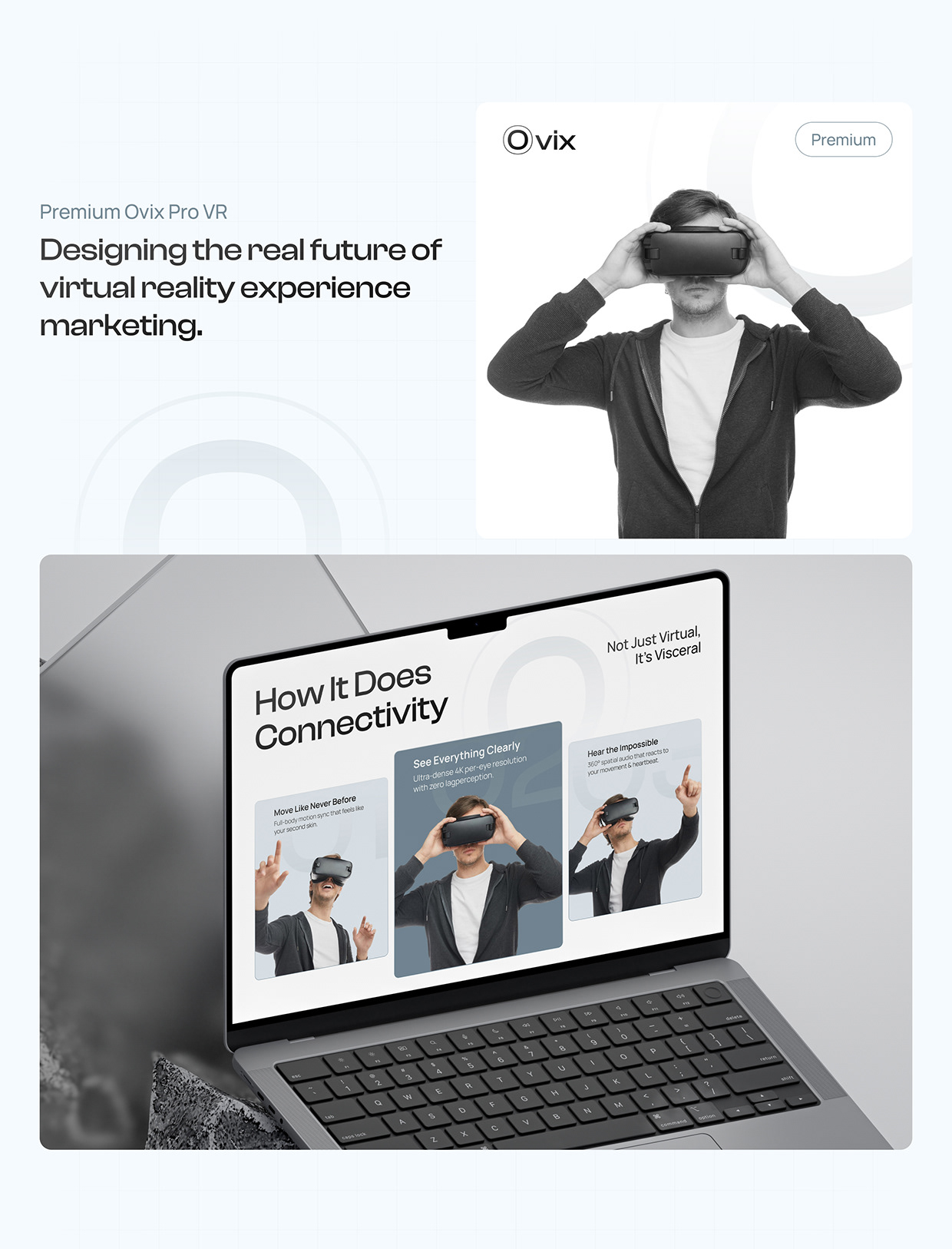 Ovix Pro | VR Product Landing Page Design Image 5