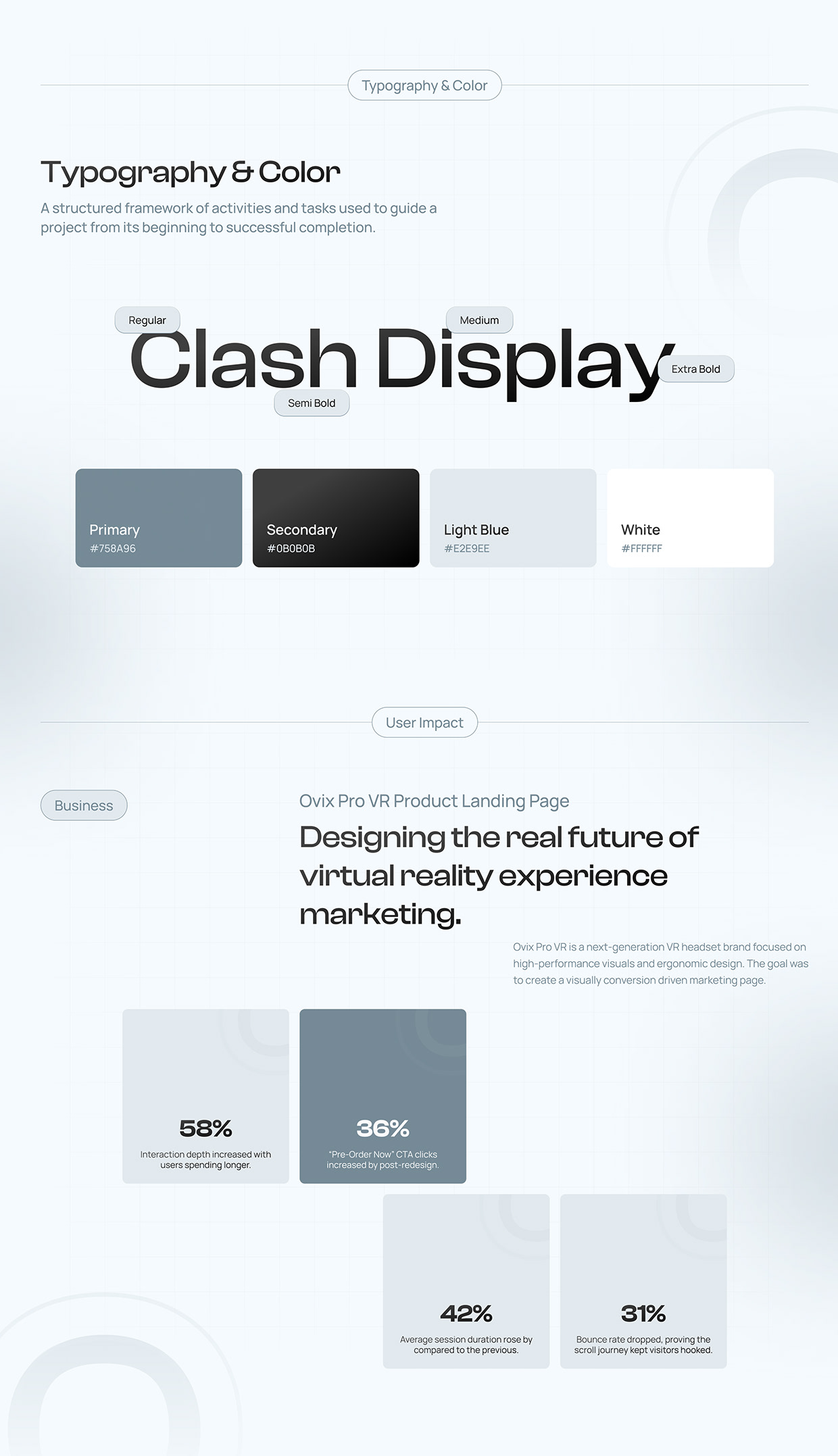 Ovix Pro | VR Product Landing Page Design Image 8