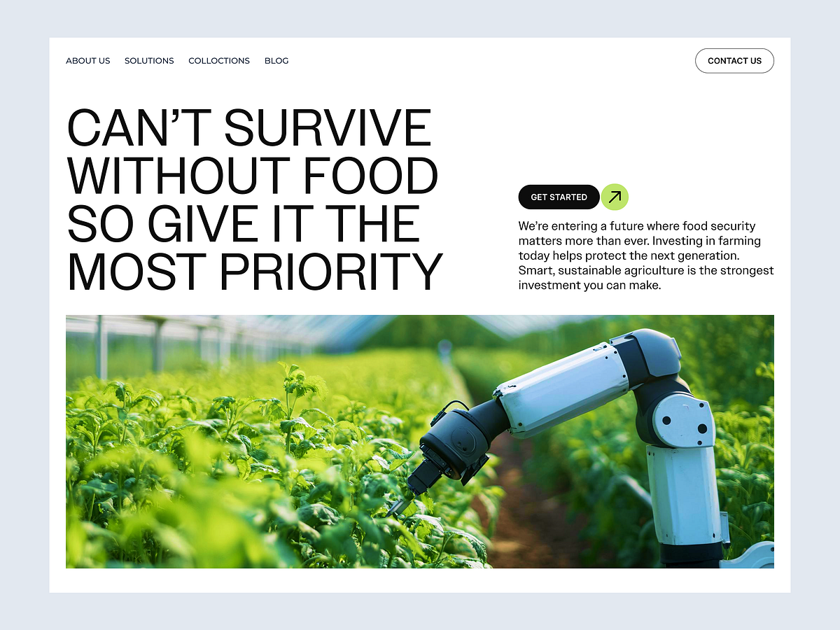 Farming Investment Website Hero