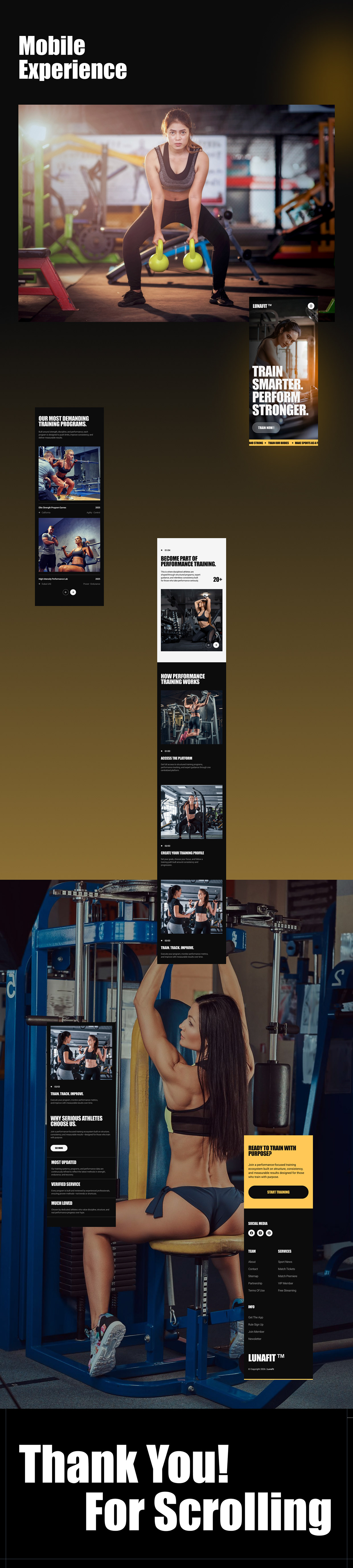 Lunafit - Modern Fitness & Gym Website UI/UX Design Image 6