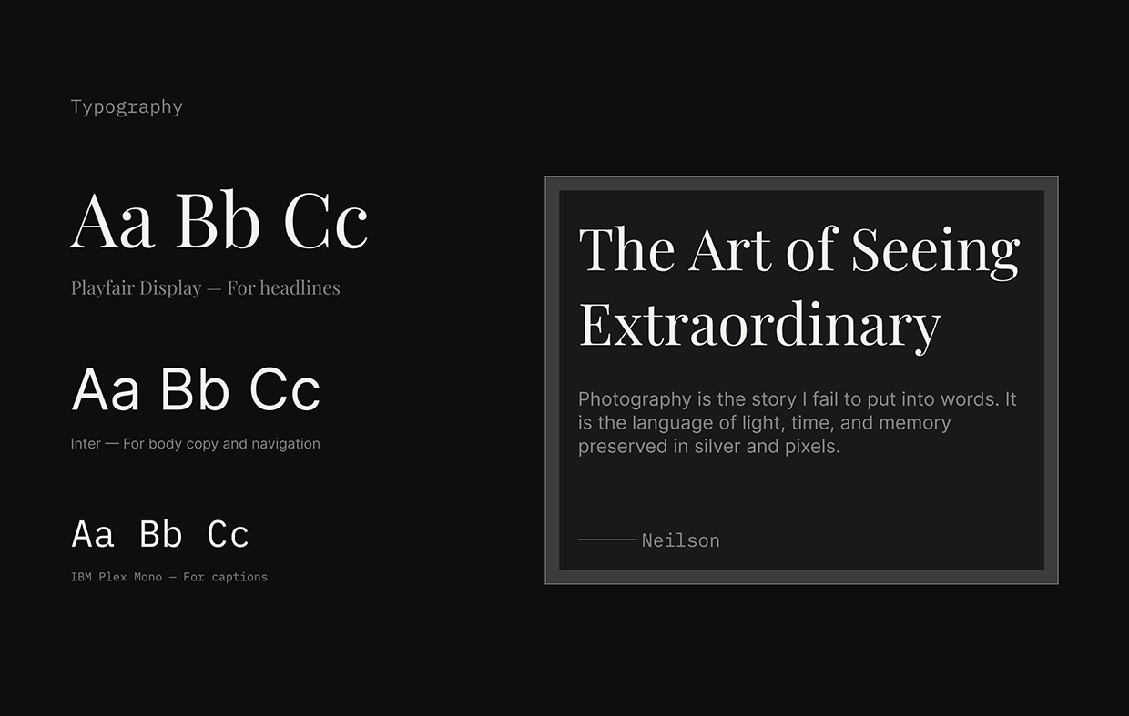 TrueCraft Studio | Minimal Photography Website Design Image 2