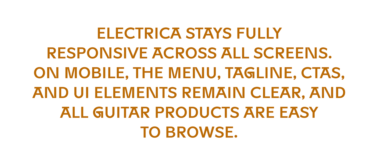 Electrica | E-commerce Guitar Shop UI/UX Design Image 4