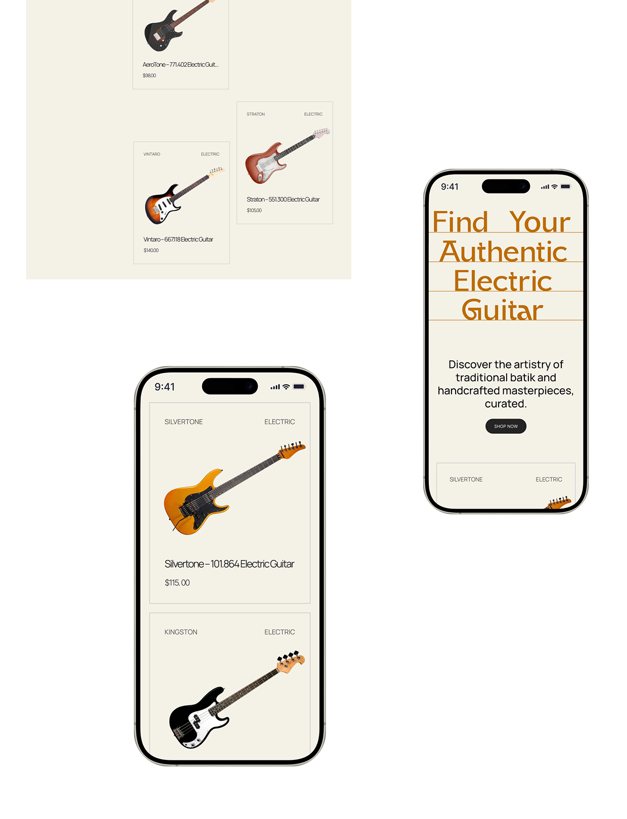 Electrica | E-commerce Guitar Shop UI/UX Design Image 6