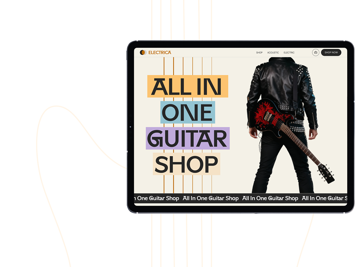 Electrica | E-commerce Guitar Shop UI/UX Design Image 8