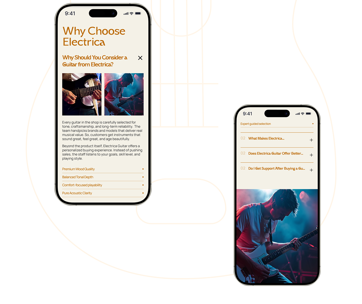 Electrica | E-commerce Guitar Shop UI/UX Design Image 9