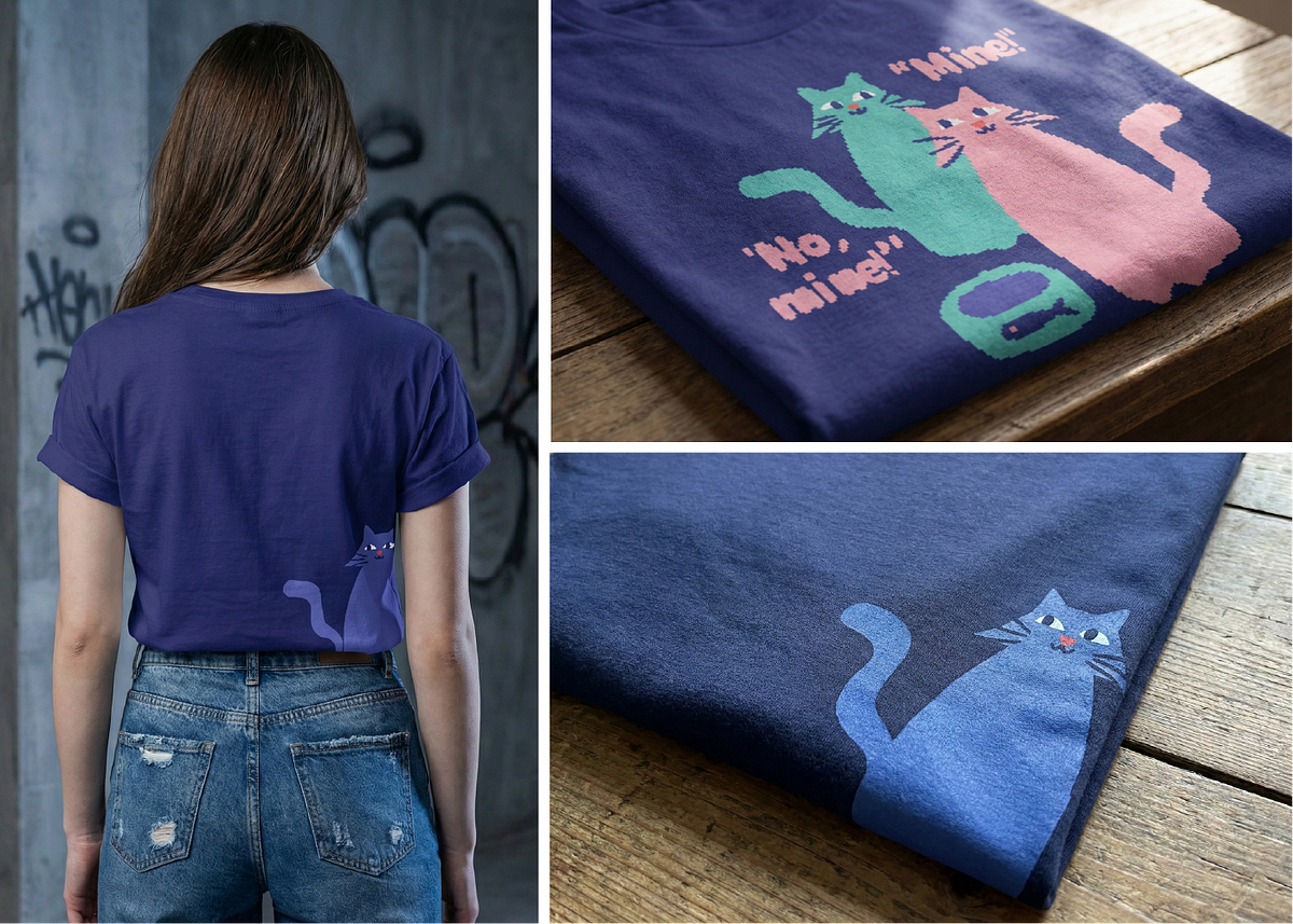 A playful flat vector cat collection designed for versatile prod Image 6