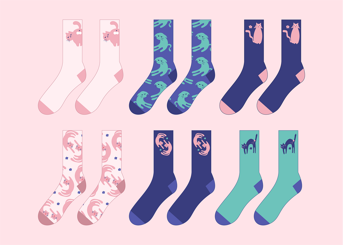 A playful flat vector cat collection designed for versatile prod Image 9