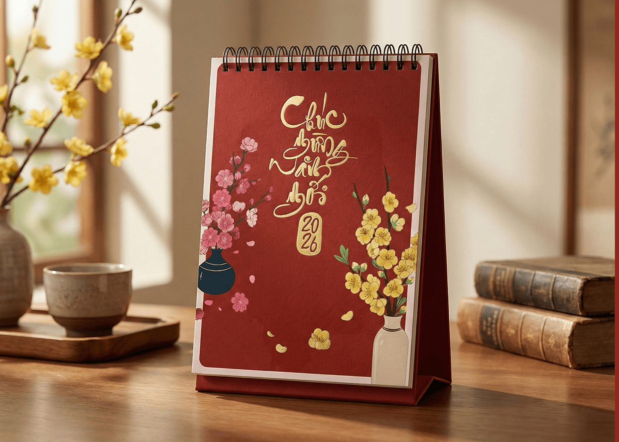 Vietnamese Lunar New Year Desk Calendar 2026 Image 3