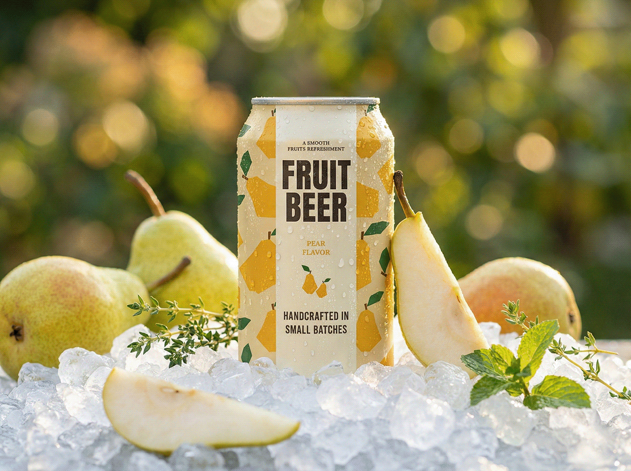 Fruit Beer Can Packaging Design Image 2