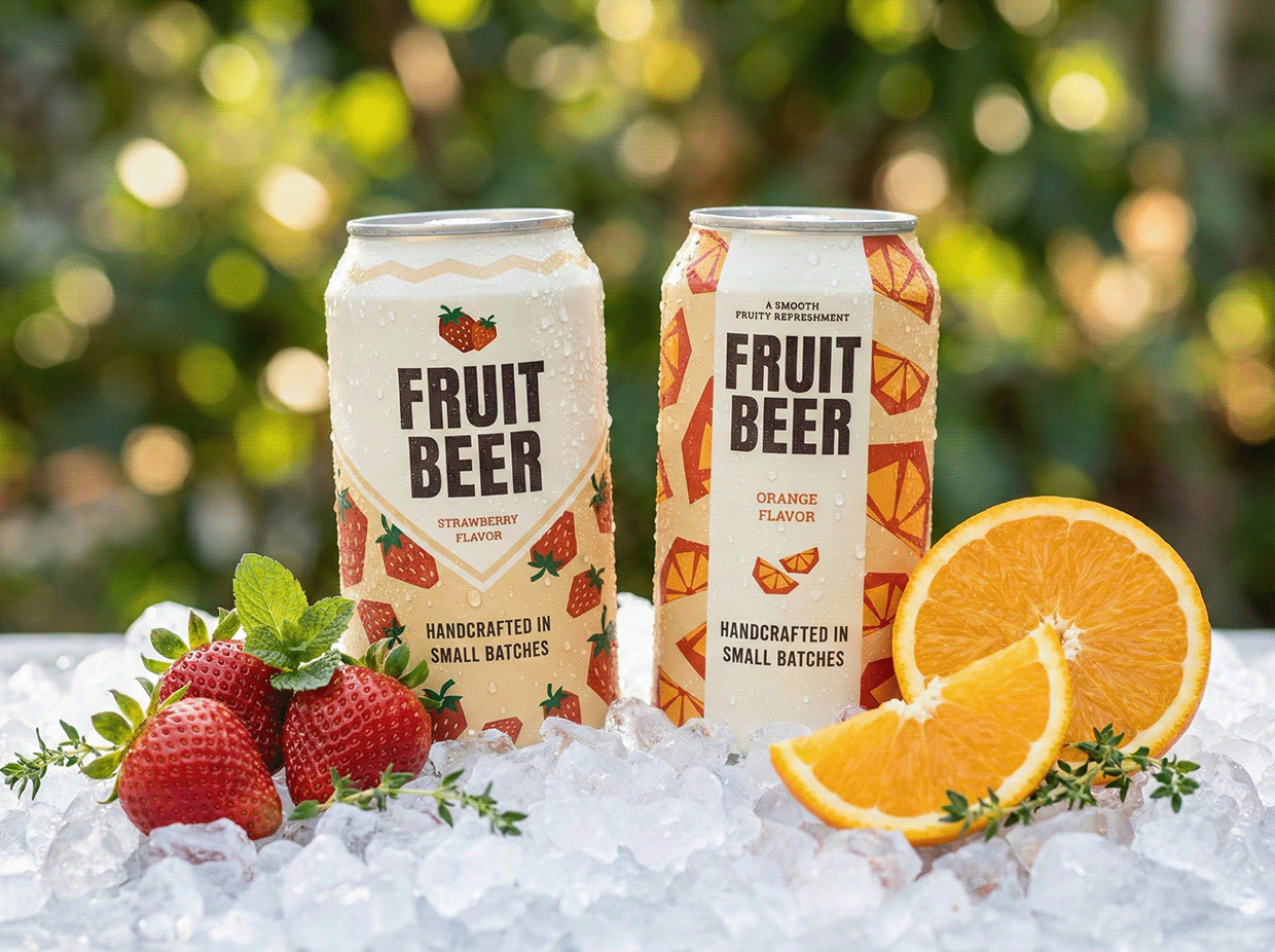 Fruit Beer Can Packaging Design Image 5