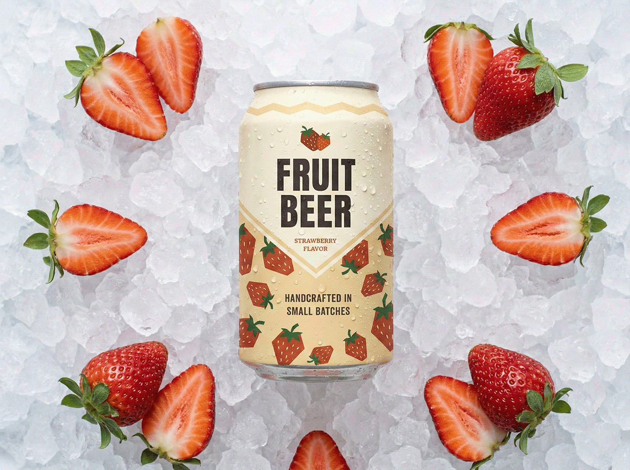 Fruit Beer Can Packaging Design Image 7