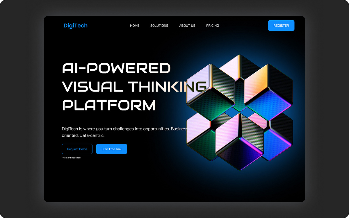 AI-Powered SaaS Platform Hero Section Design Image 4