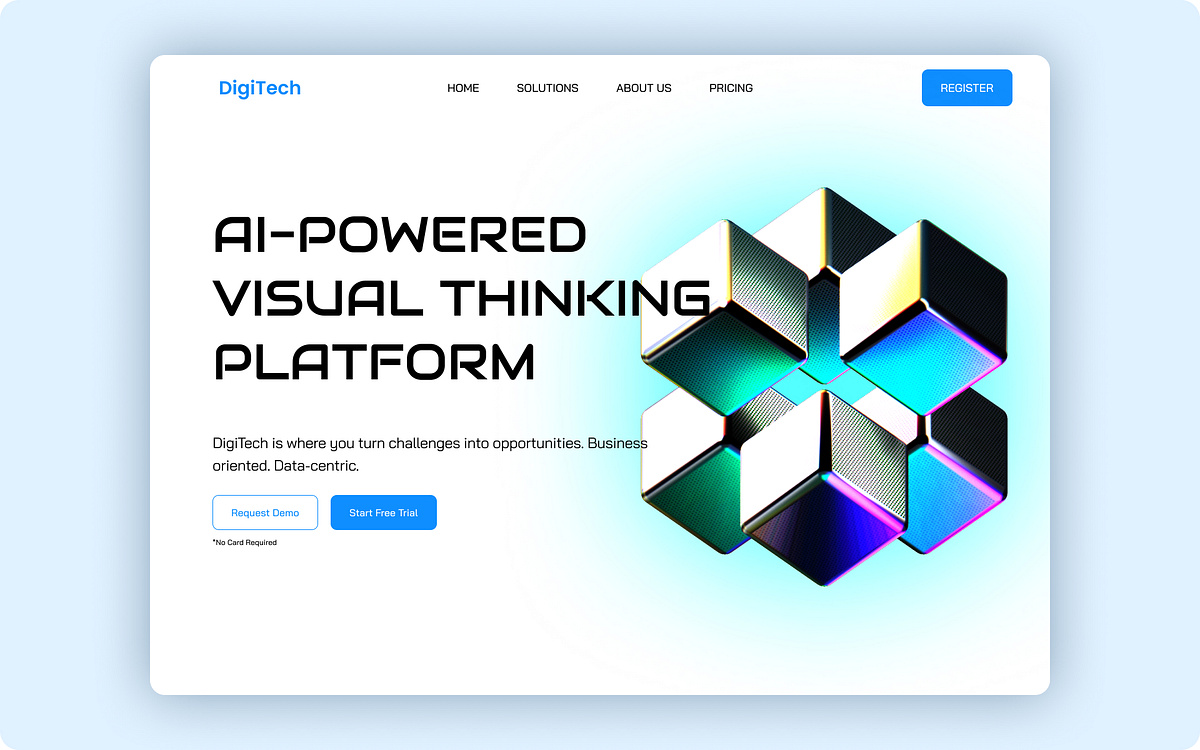 AI-Powered SaaS Platform Hero Section Design Image 5