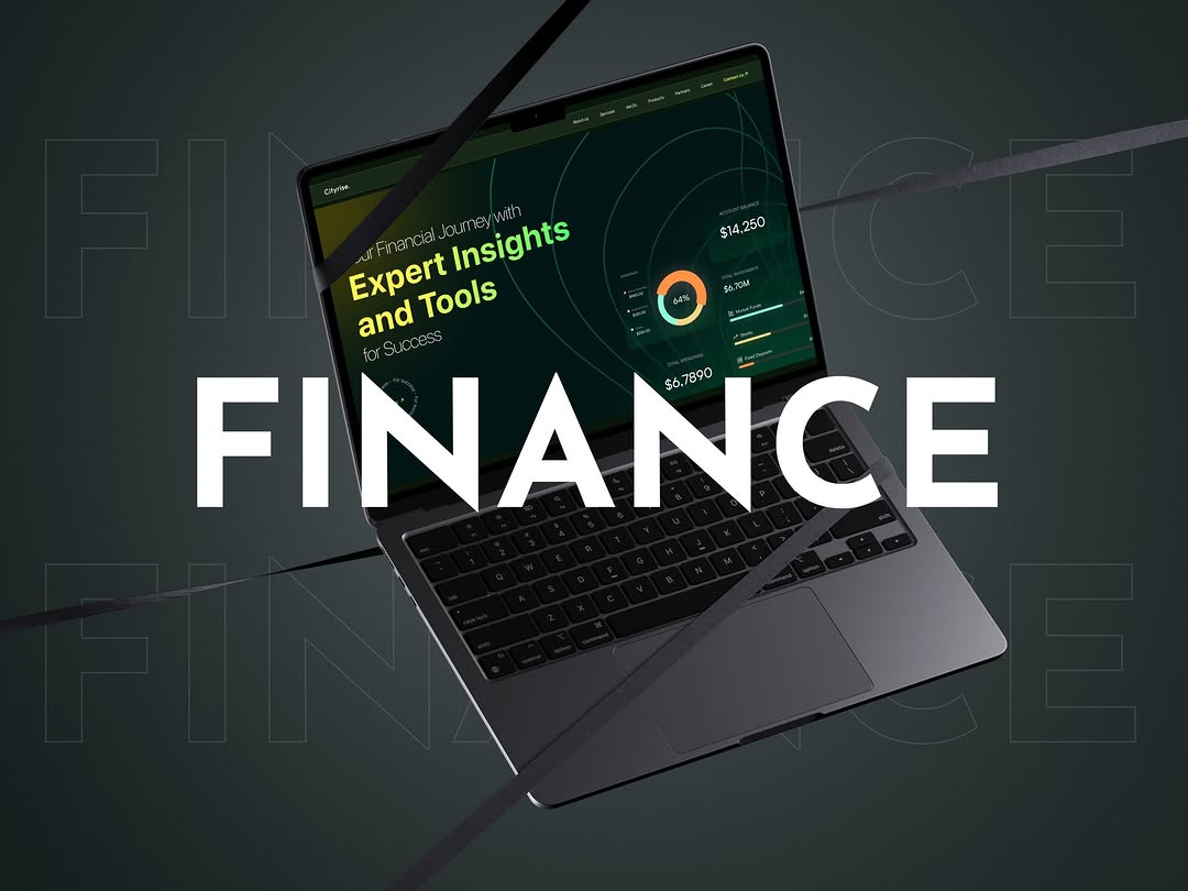 Hero section of a Financial Landing Page